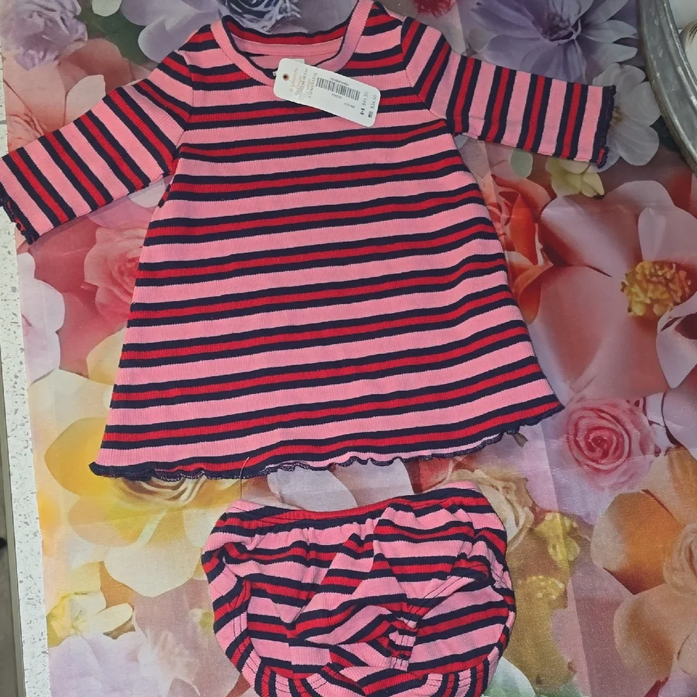 Nwt Gymboree Dress Set 0-3m New